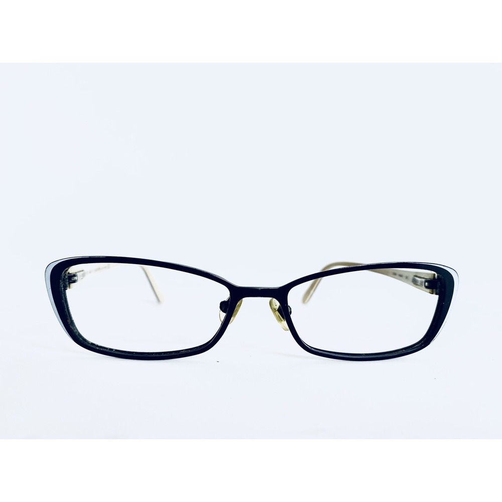 Kate Spade NY Black Metal Cats Eye Glasses Glitter Temple Lidia 0W44 52 16 135
